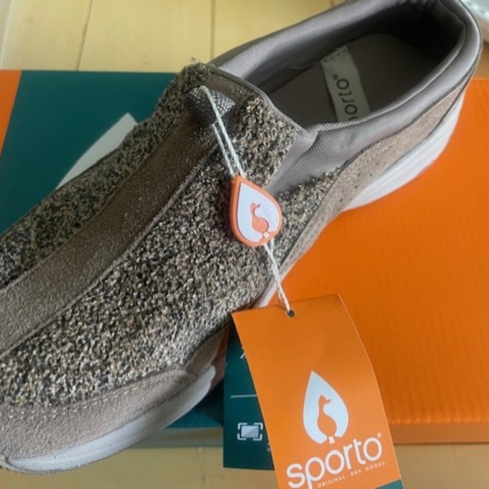BRAND NEW Sporto Taupe Slip On Athletic Shoes - Women Size 9